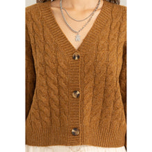 Load image into Gallery viewer, Exceptional Vibe Cable Knit Cardi
