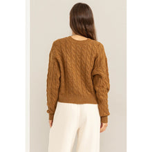 Load image into Gallery viewer, Exceptional Vibe Cable Knit Cardi
