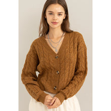 Load image into Gallery viewer, Exceptional Vibe Cable Knit Cardi
