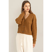 Load image into Gallery viewer, Exceptional Vibe Cable Knit Cardi
