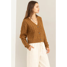 Load image into Gallery viewer, Exceptional Vibe Cable Knit Cardi
