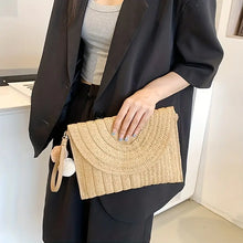 Load image into Gallery viewer, Straw Woven Crossbody Bag
