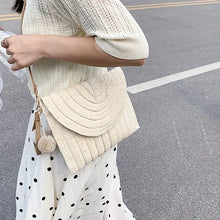 Load image into Gallery viewer, Straw Woven Crossbody Bag
