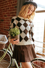 Load image into Gallery viewer, Harlequin Crew Knit Sweater
