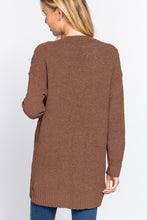 Load image into Gallery viewer, Long Sleeve Open Front Chenille Sweater Cardigan
