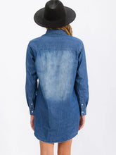 Load image into Gallery viewer, Washed Denim Mini Dress
