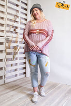 Load image into Gallery viewer, Coffee Date Striped Sweater
