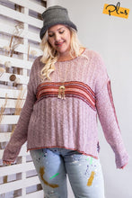 Load image into Gallery viewer, Coffee Date Striped Sweater
