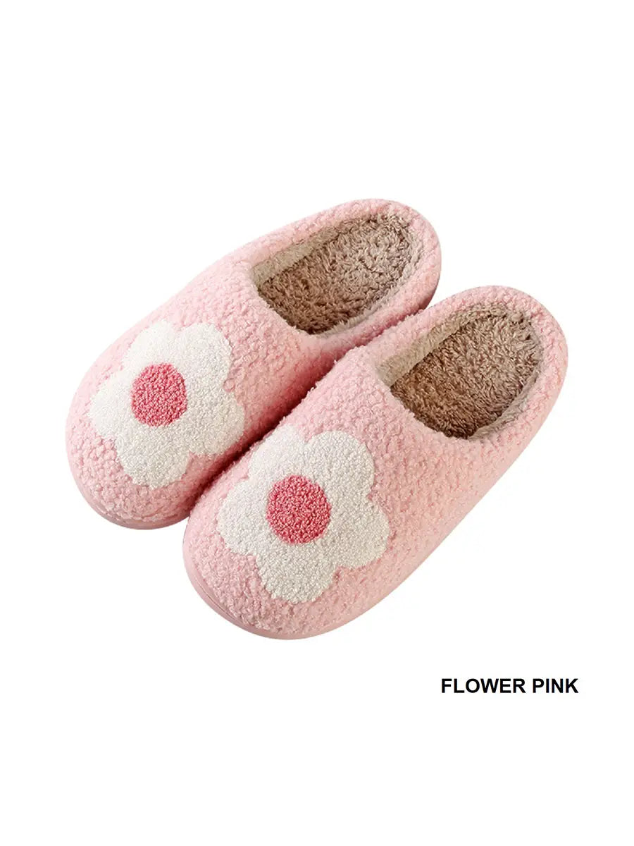 Pink Flower Power Slippers