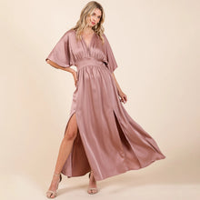 Load image into Gallery viewer, The Sady Satin Kimono Maxi
