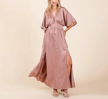 Load image into Gallery viewer, The Sady Satin Kimono Maxi
