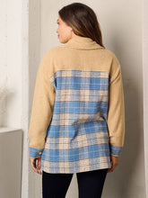 Load image into Gallery viewer, The Mia Plaid Sherpa Jacket
