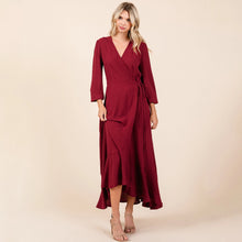 Load image into Gallery viewer, The Rubi Wrap Maxi Dress
