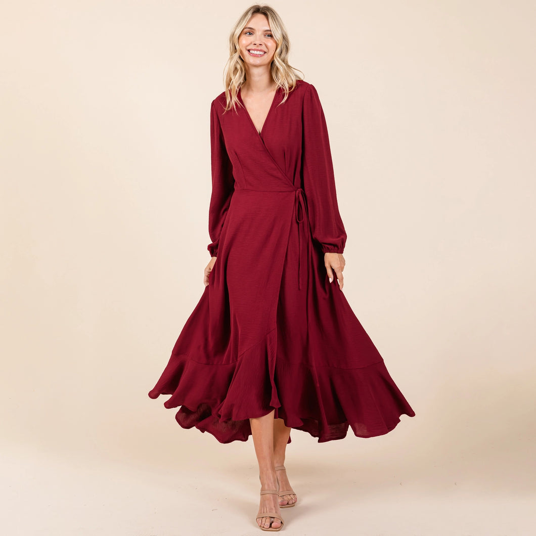 The Rubi Wrap Maxi Dress