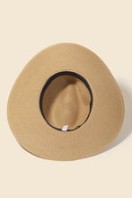 Load image into Gallery viewer, Straw Faux Leather Belt Strap Floppy Hat
