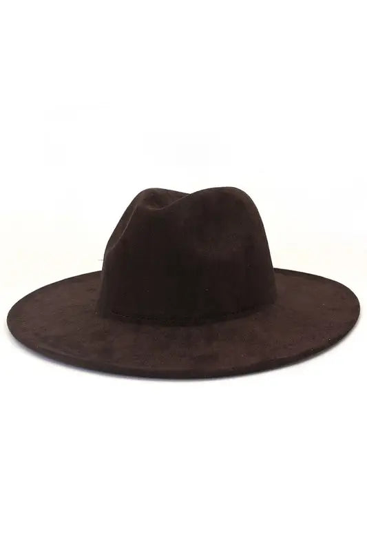 Faux Suede Dandy Panama Hat