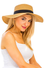 Load image into Gallery viewer, Straw Boater Hat
