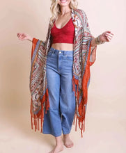 Load image into Gallery viewer, Bohemian Diamond Tassel Kimono
