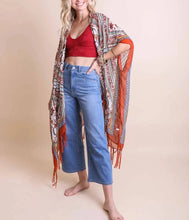 Load image into Gallery viewer, Bohemian Diamond Tassel Kimono
