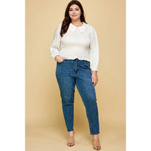 Load image into Gallery viewer, Plus Size Smocked Collared Top
