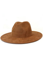 Load image into Gallery viewer, Faux Suede Dandy Panama Hat
