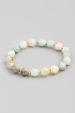 Load image into Gallery viewer, Semi Precious Stone Beaded Stretch Bracelet
