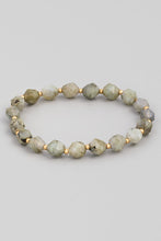 Load image into Gallery viewer, Semi Precious Stone Beaded Stretch Bracelet
