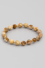 Load image into Gallery viewer, Semi Precious Stone Beaded Stretch Bracelet
