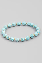 Load image into Gallery viewer, Semi Precious Stone Beaded Stretch Bracelet
