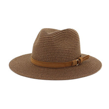 Load image into Gallery viewer, Summer Casual Straw Panama Hat
