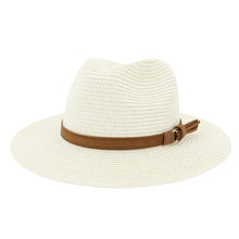 Load image into Gallery viewer, Summer Casual Straw Panama Hat
