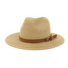 Load image into Gallery viewer, Summer Casual Straw Panama Hat
