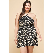 Load image into Gallery viewer, Plus Size Halter Smocked Romper
