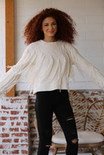 Load image into Gallery viewer, Lucia Fringe Detail Chenille Sweater
