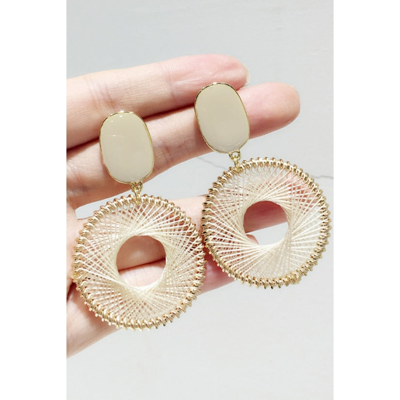 Delicate Woven Hoop Earrings