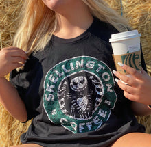 Load image into Gallery viewer, Jack Coffee Skellington T-shirt
