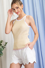 Load image into Gallery viewer, Waffle Knit Sweater Tank Top
