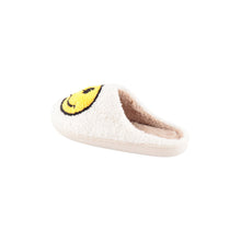 Load image into Gallery viewer, Retro Smiley Face Fuzzy Soft Slippers
