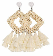 Load image into Gallery viewer, Bohemian Rattan Earrings
