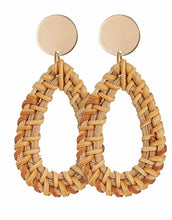 Load image into Gallery viewer, Bohemian Rattan Earrings
