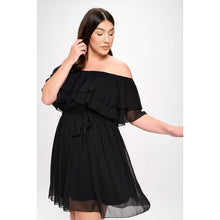 Load image into Gallery viewer, Tiffany Tiered Ruffle Plus Size Dress
