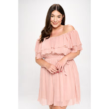 Load image into Gallery viewer, Tiffany Tiered Ruffle Plus Size Dress
