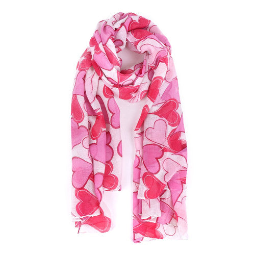 Heart Print Scarf