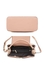 Load image into Gallery viewer, Smooth V Metal Plain Satchel Bag
