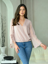 Load image into Gallery viewer, Bellisima Bell Sleeve Surplice Top
